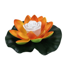 Load image into Gallery viewer, LED Night Light Lotus Artificial Floating Lotus Lamp Fake Water Lily Lotus Flower Garden Pool Pond Fountain Jardin Decor 18-28cm