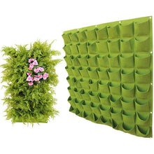 Load image into Gallery viewer, Non-Woven flower Pot Balcony Vertical Wall Hanging Vase Multi-Port Planting Bag Seeder Decorative Vase Green Garden Planting Bag